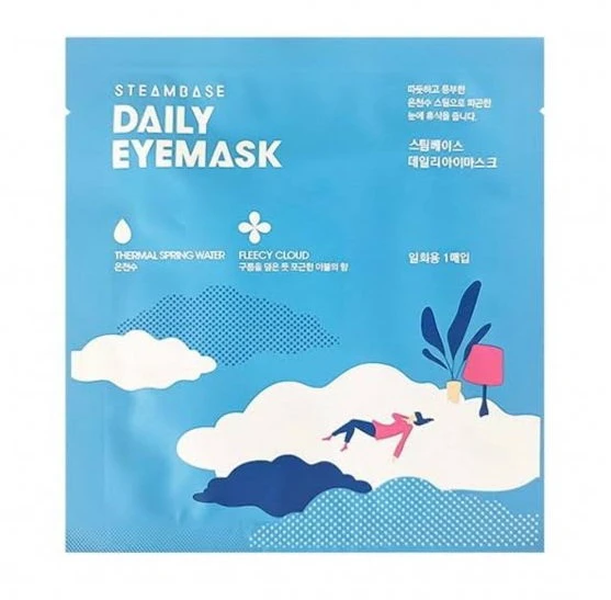 SteamBase Fleecy Cloud Soothing & Relaxing Weekly or as needed Eye Sheet Mask, 1 vnt.