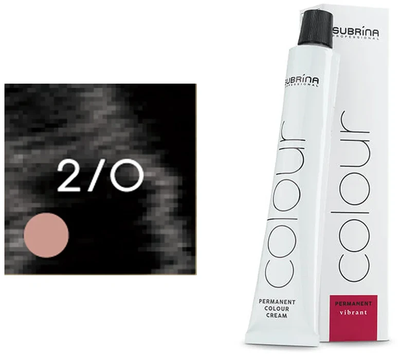 Subrina Professional , Essential Colour, Permanent Hair Dye, 2/0 Juodas, 100 ml For Women