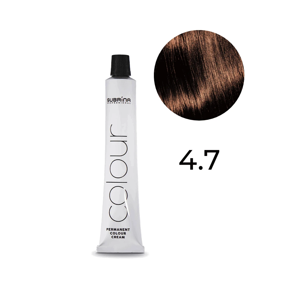 Subrina Professional, Essential Colour, Nuolatiniai plaukų dažai, 4/7 Kaštoninė vidutinė kaštoninė, 100 ml Moterims