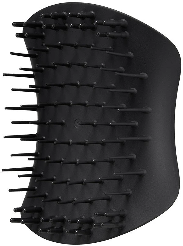 Galvos odos masažinis šepetys Tangle Teezer The Scalp Exfoliator & Massager, Onyx Juodas