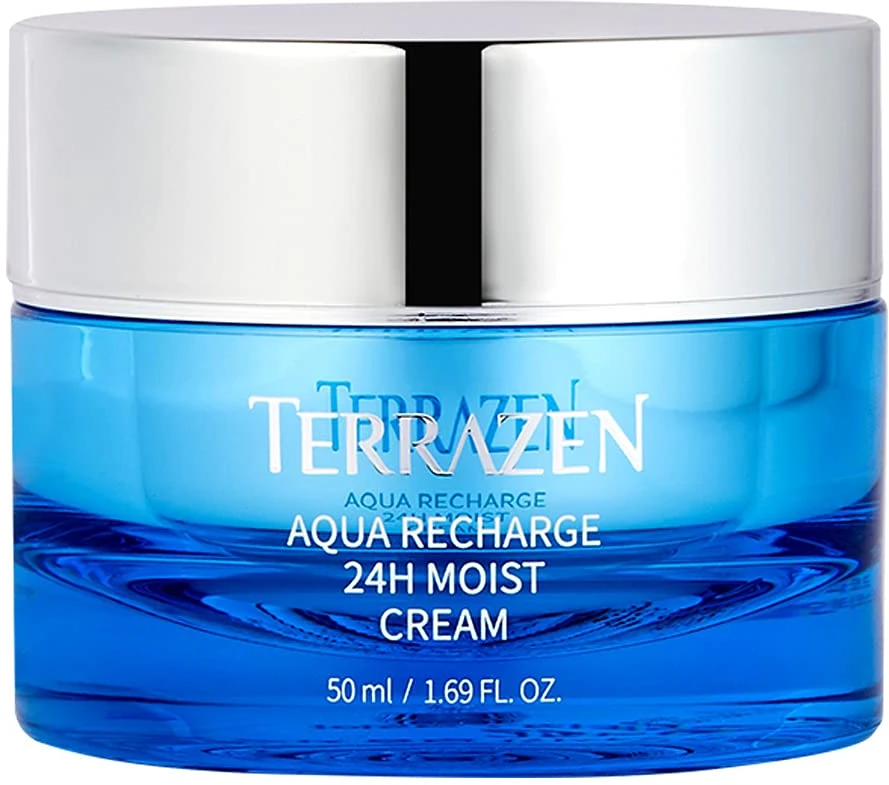 Drėkinamasis veido odos kremas Terrazen Aqua Recharge 24H Moist Kreminis, ypač tinka sausai veido odai, 50 ml
