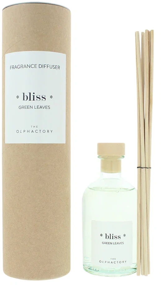 The Olphactory Bliss Žalialapis Kvapų Lazdelės Aromatinis Reed Difuzorius, 100 ml