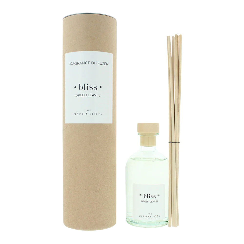 „The Olphactory Bliss“ žaliųjų lapų kvapiųjų lazdelių difuzorius su lazdelėmis, 250 ml