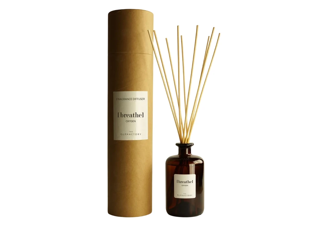 „The Olphactory Breathe Oxygen“ kvapiųjų lazdelių jūrinio aromato difuzorius su lazdelėmis, 500 ml