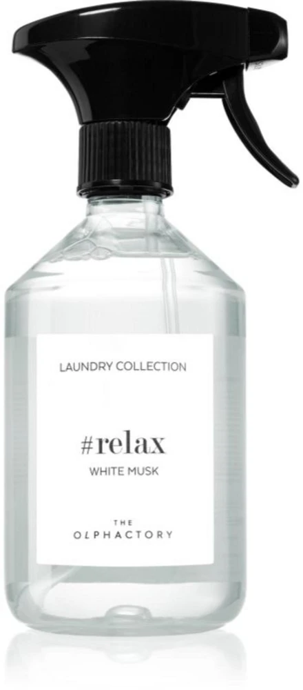 „The Olphactory Relax“ Baltas Musk Baltas Musk drabužių gaiviklis, 500 ml
