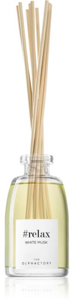 The Olphactory „Olphactory Relax“ „Baltas Musk“ kvapiosios lazdelės „Baltas Musk“ kvapiųjų lazdelių difuzorius, 250 ml