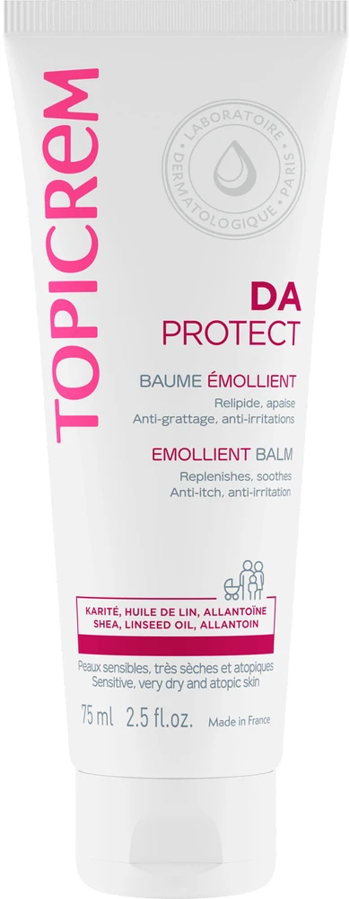 Topicrem DA Emollient Body Balm kūno balzamas sausai ir atopinei odai, 75 ml