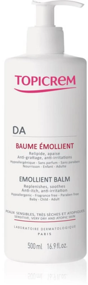 Topicrem DA Emollient Balm Maitinamasis balzamas atopinei odai, 500 ml