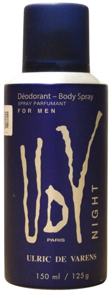 Ulric De Varens Night Scented Purškiklis For Men kūno purškiklis vyrams, 150 ml