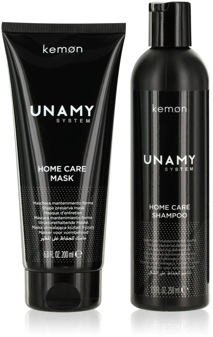 Unamy System Home Care Set Kemon: Unamy System Hair Care Hair Šampūnas, 250 ml + Unamy System Hair Care Hair Treatment Kreminis Mask, 200 ml
