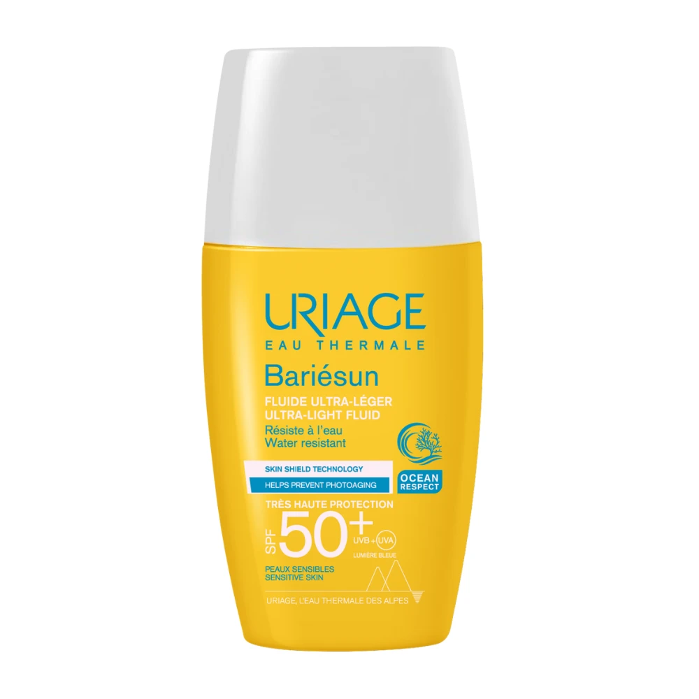 Uriage Bariesun Ultra-Light Fluid SPF 50+ apsauginis fluidas veidui, 30 ml
