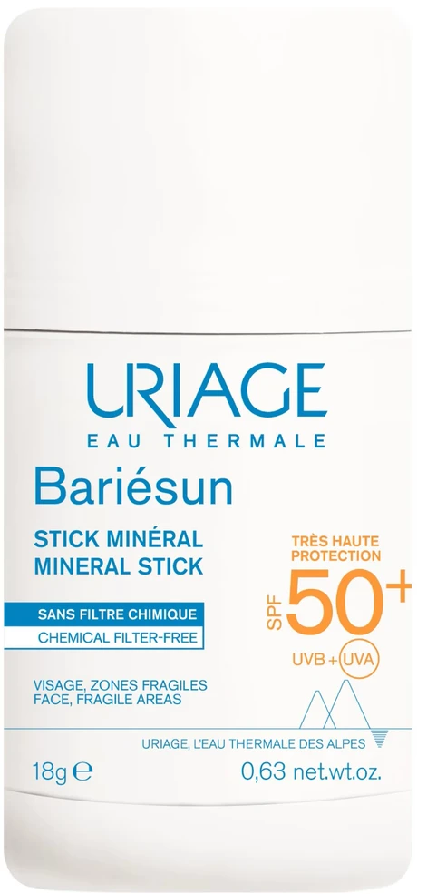 Mineralinis pieštukas nuo saulės Uriage BARIÉSUN SPF50+, 18 g