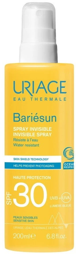 Uriage Bariésun Invisible Purškiklis SPF30 apsauginis purškiklis nuo saulės, 200 ml