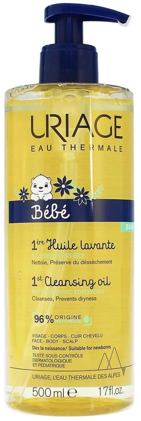 Uriage Bebe 1st Cleansing Oil maitinamasis valomasis aliejus kūdikiams, 500 ml