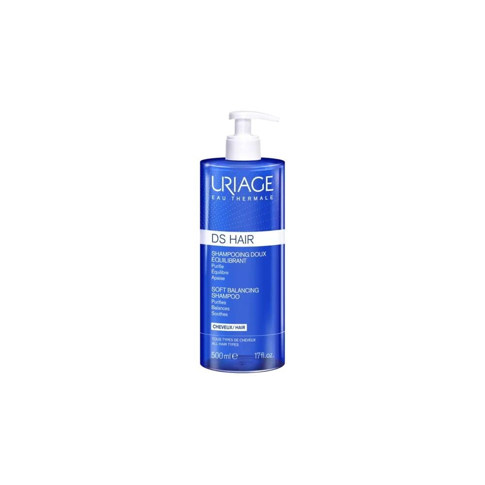 Uriage, DS Hair, Hair Šampūnas, Balance, 500 ml