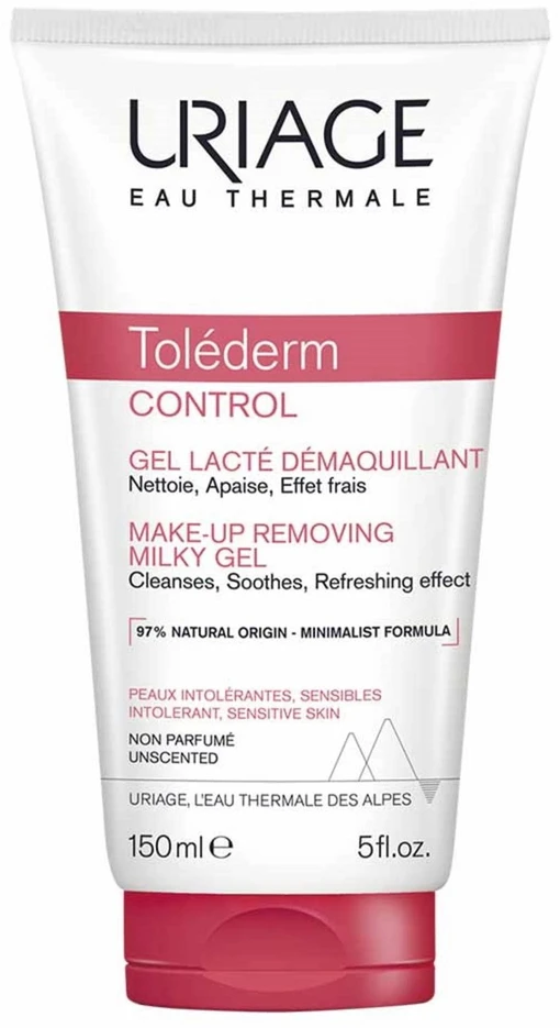 Uriage Toléderm Make-Up Removing Milky Gel makiažo šalinimo gelis jautriai odai, 150 ml