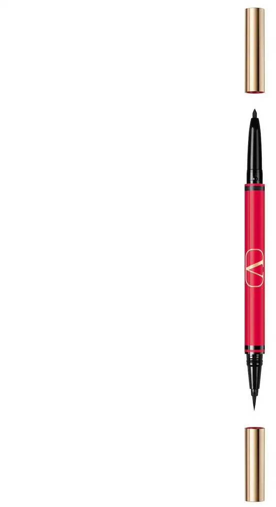 Valentino Twin Liner Double-Ended Gel Pieštukas Akių apvadas 02 Juodas & Rosso, 8 g
