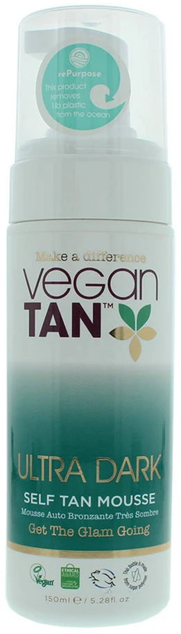 Vegan Tan Ultra Dark Tan Vegan Bronzing Self-Tanning Mousse, 150 ml