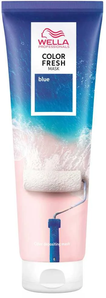 Kaukė suteikianti atspalvį plaukams Wella Color Fresh Mask 150 ml - Mėlyna
