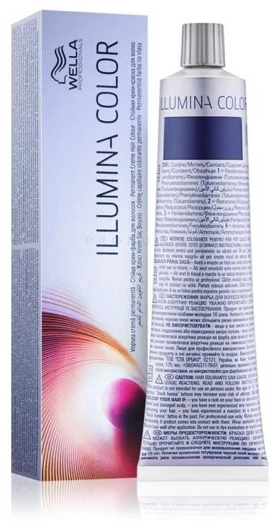 Wella Illumina 7/ plaukų dažai su tūbele ir pakuote