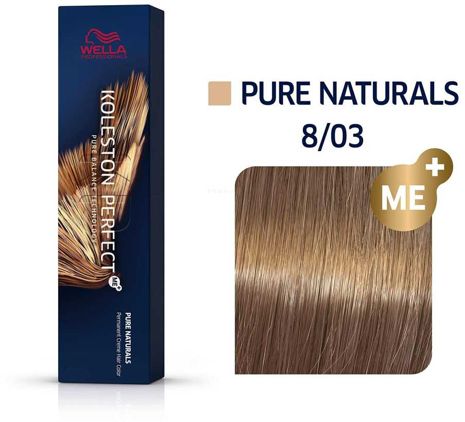 plaukų dažai Wella Kp Pure Ntrls 8-03 60ml Iepgrgbarab