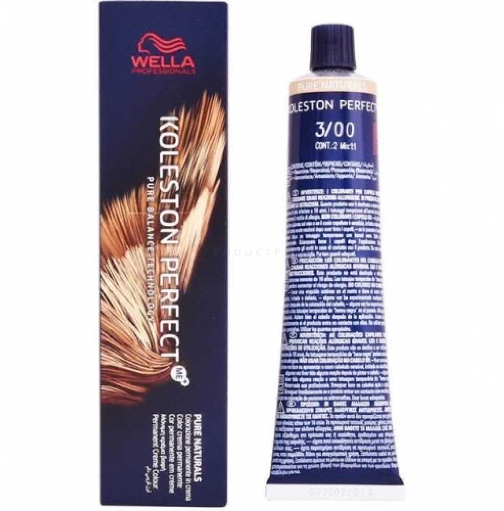 "Wella Koleston Perfect Me+ 3/00 Pure Naturals" plaukų dažai 60ml