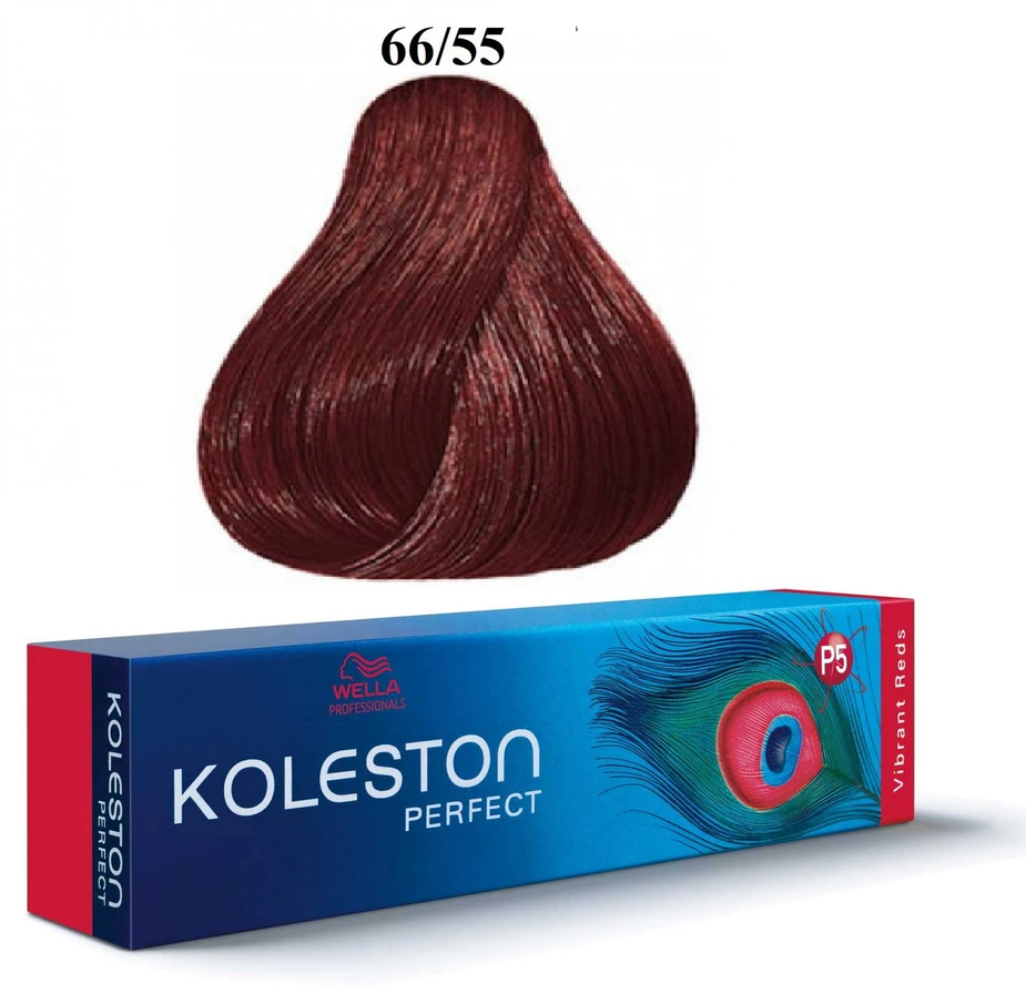 Wella Professionals Koleston Perfect Permanent Hair Dye 66/55 Intense Dark Skirtas šviesiems plaukams Mahon, 60 ml