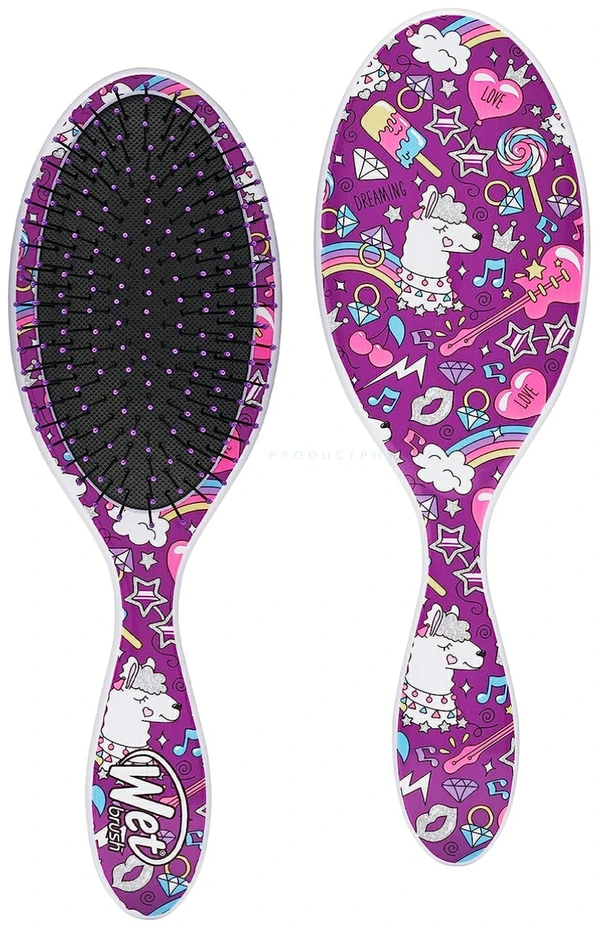 Wet Brush Wet Original Detangler Happy Llama plaukų šepetys