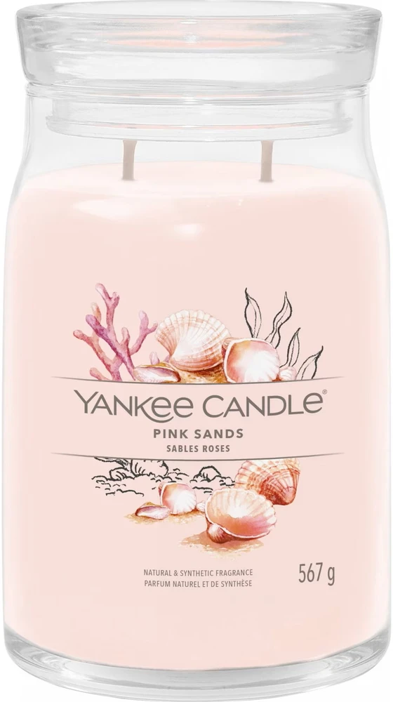 Yankee Candle Aromatinė žvakė "Signature large glass Rožinė Sands" 567 g