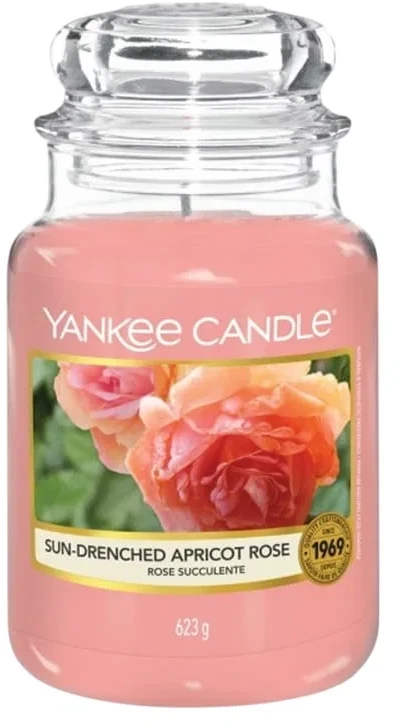 Yankee Candle Aromatinė didelė žvakė "Sun-Drenched Apricot Rose" 623 g