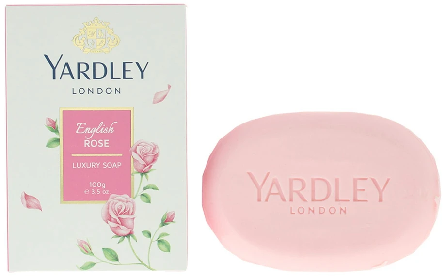 „Yardley English Rose“ minkštas, švelnus ir subtilaus kvapo masažinis muilas su rožių aliejumi, 100 g