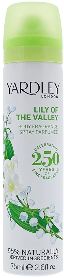 Yardley Lily Of The Valley kvapnusis purškiklis moterims, 75 ml