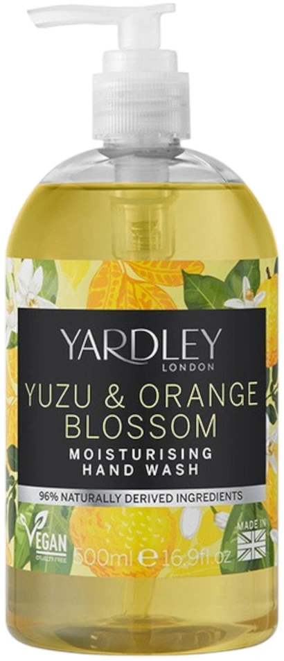 Yardley Yuzu & Oranžinis Blossom Cleansing Hand Gel, 500 ml