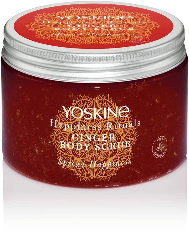 Yoskine Happiness Rituals Ginger Peeling Body Scrub kūno šveitiklis, 300 ml
