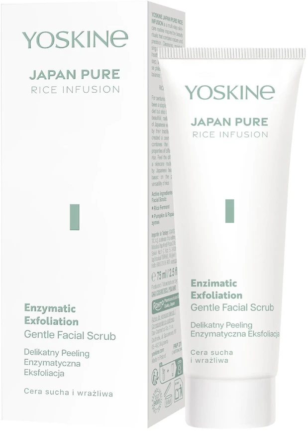 Yoskine Japan Pure Rice Infusion veido šveitiklis, 75 ml
