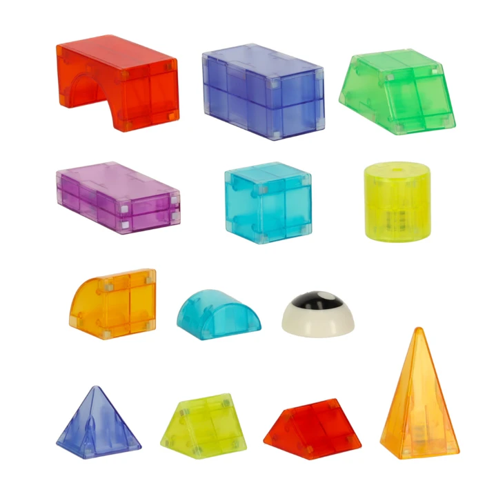 3D šviečiančios magnetinės kaladėlės, 64 d.