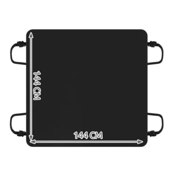 Apsauginis sėdynės užvalkalas gyvūnams automobiliui 144x144 cm