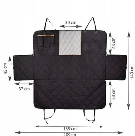 Apsauginis sėdynių uždangalas gyvūnams automobiliui 140x209 cm