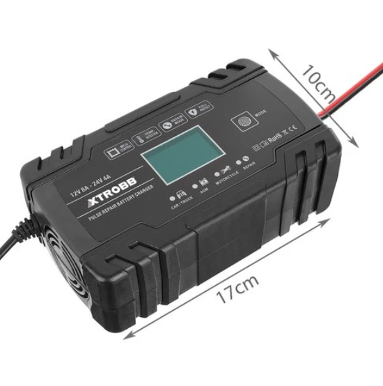 Automatinis akumuliatoriaus įkroviklis, 12V, 24V