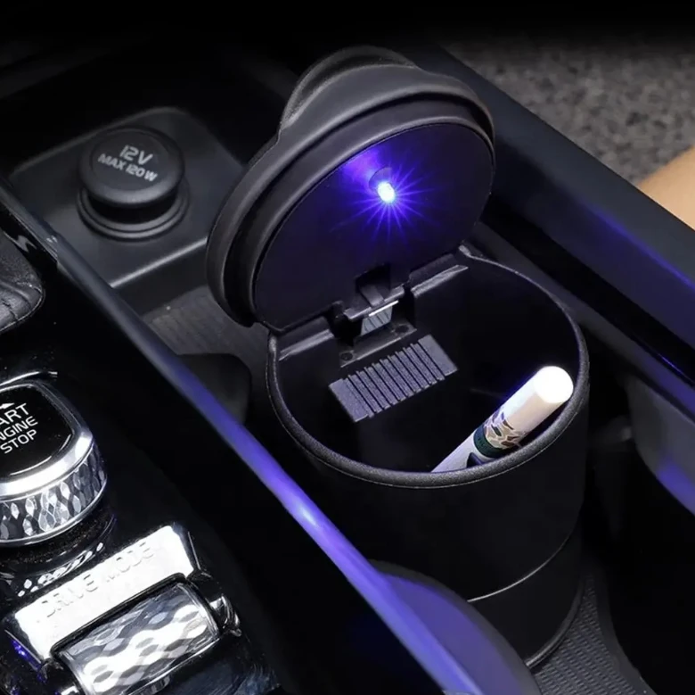 Automobilinė peleninė su LED apšvietimu