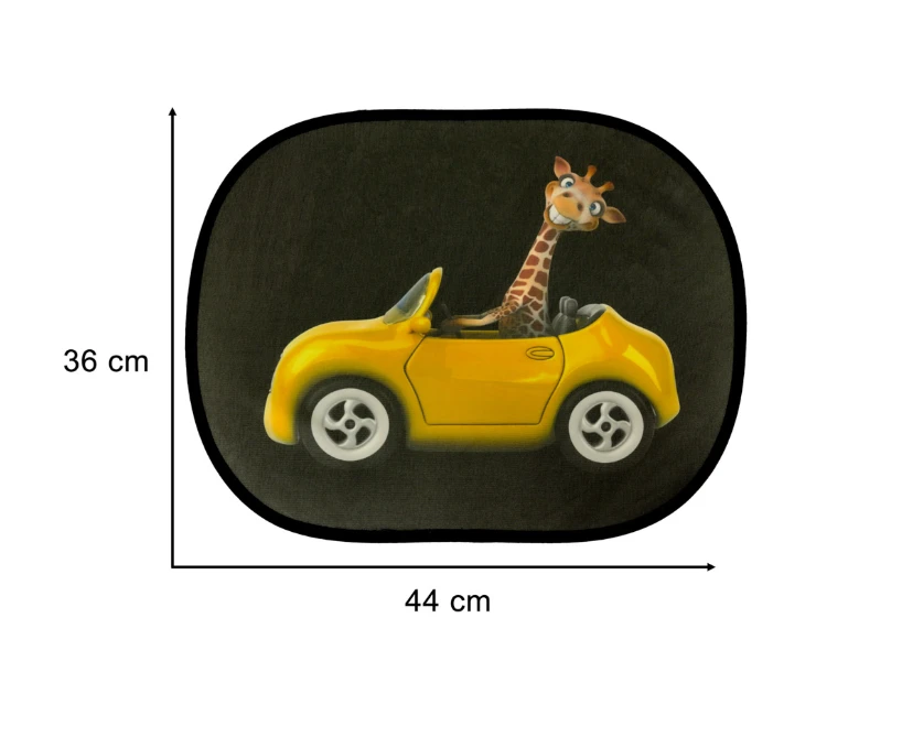 Automobilio lango apsauga nuo saulės Žirafa, 2 vnt.