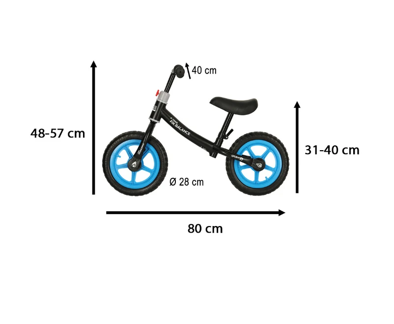 Balansinis dviratukas Trike Fix, juodas