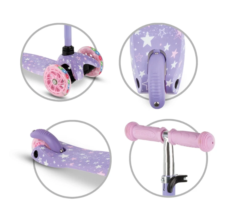 Balansinis paspirtukas Uno Stars, violetinis