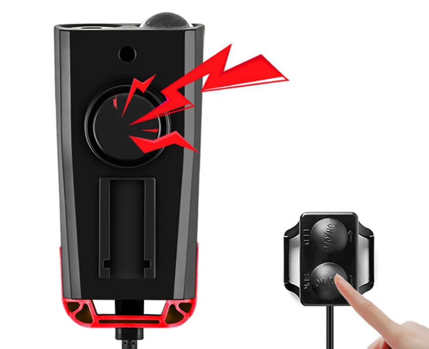 Įkraunamas dviračio žibintų rinkinys 3in1