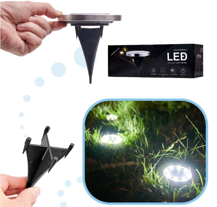 Įsmeigiami LED lauko šviestuvai, 8 vnt.