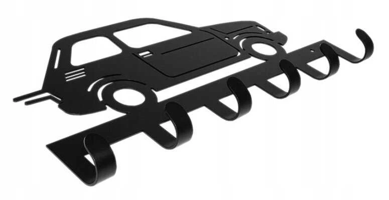 Kabykla rūbams ir raktams Mažas Automobilis, 35cm, juodos spalvos