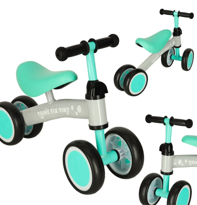 Keturratis balansinis dviratukas Trike Fix, žalias
