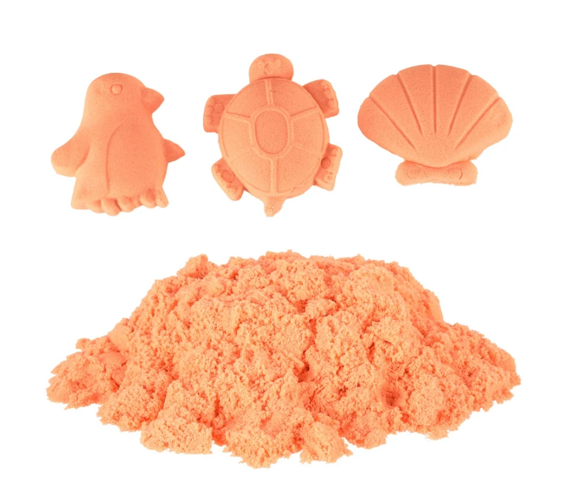 Kinetinis smėlis, 1kg, oranžinis