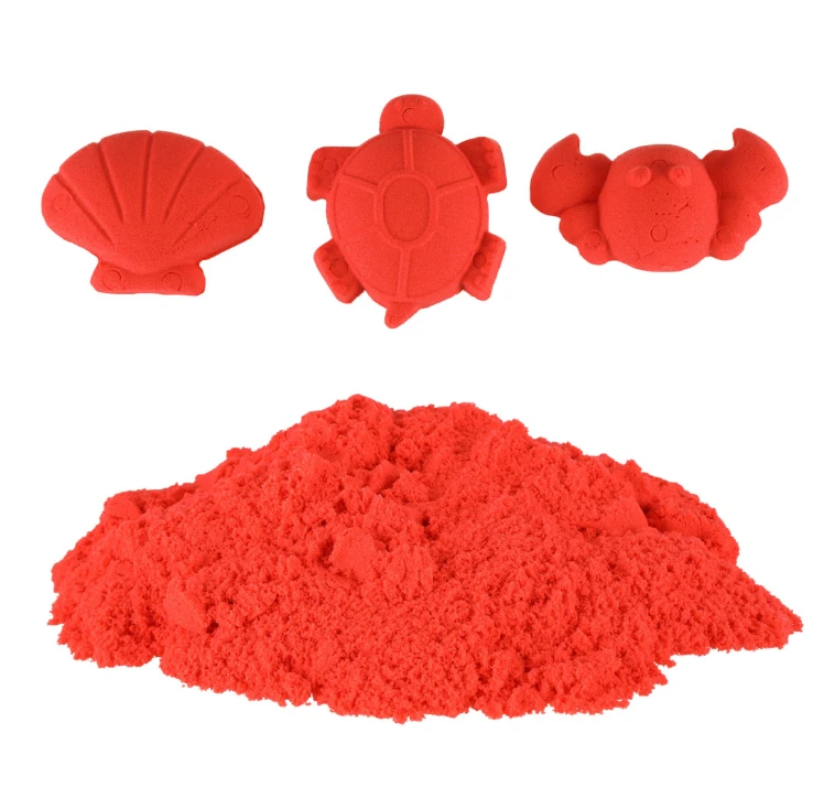 Kinetinis smėlis, 1kg, raudonas