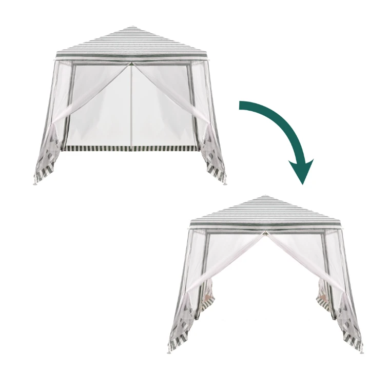 Lauko pavėsinė 2,4x2,4 m, balta